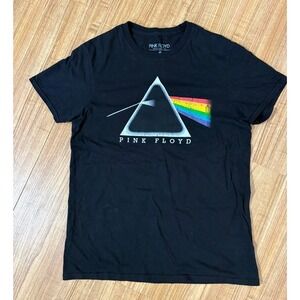Pink Floyd Graphic T Shirt Dark Side of the‎ Moon Prism Black Size M Music Tee